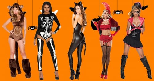 costume sexy de halloween pentru o noapte senzuala